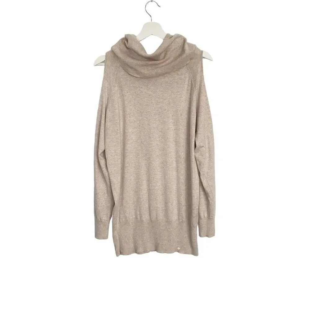 The Limited Sweater Womens Size Large Knit Top Cold shoulder dolman sleeve Tunic